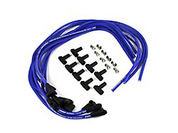 Speedmaster Chevy 90-Degree to 90-Degree Non-Terminated Under Covers Male Spark Plug Wires; Blue (Universal; Some Adaptation May Be Required)