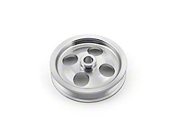 Speedmaster Chevy Billet Type 2 Serpentine Press-On Power Steering Pulley; Satin (Universal; Some Adaptation May Be Required)