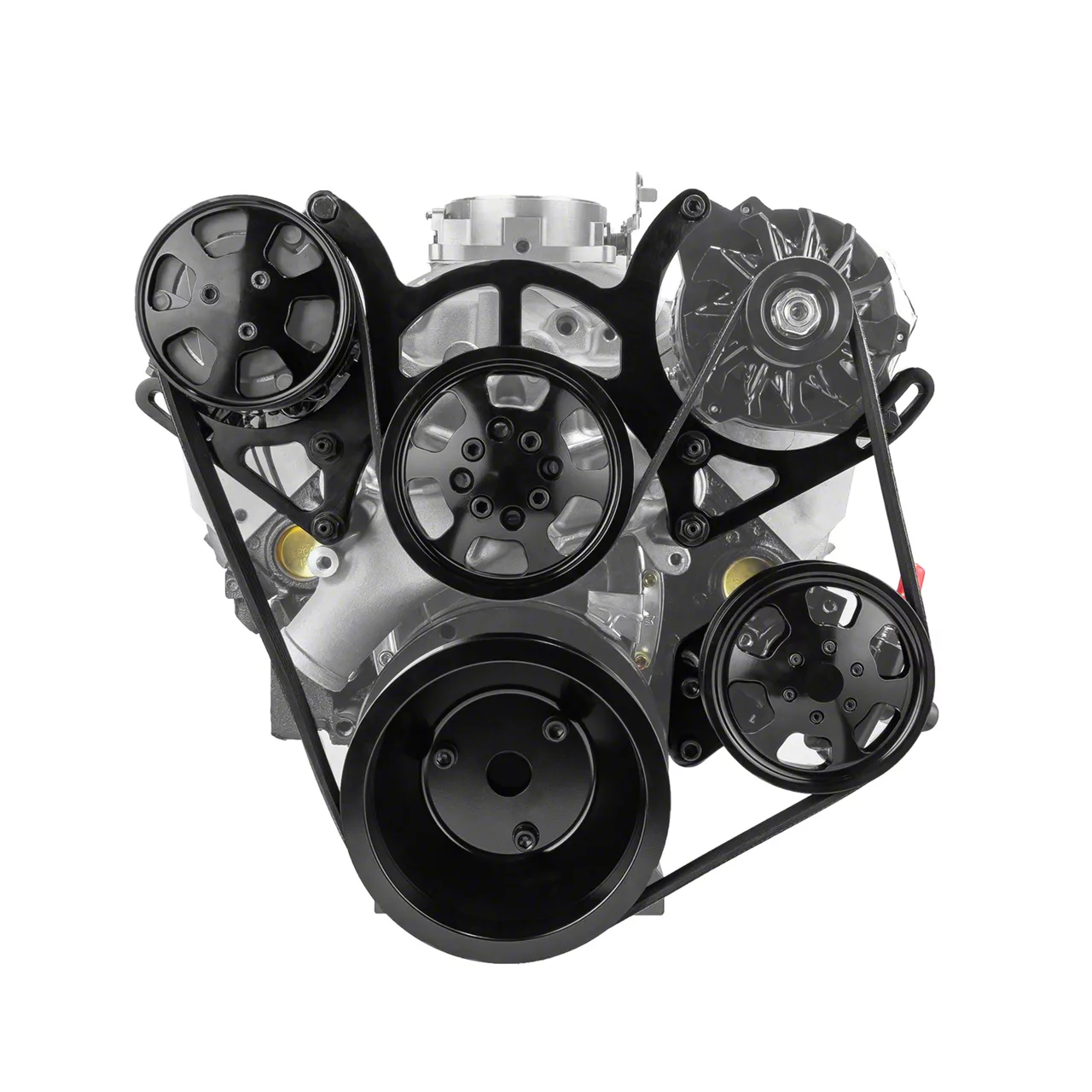 Speedmaster Universal EK Chevy SBC 350 Aluminum Complete Serpentine ...