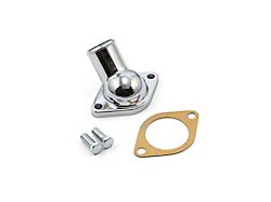 Speedmaster Chevy Small Block Thermostat Housing Water Neck; 45-Degree; Chrome (Universal; Some Adaptation May Be Required)