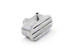 Speedmaster Classic Finned Valve Cover Aluminum Breather Cap with 1-Inch Grommet and PCV Vent Tube; Natural (Universal; Some Adaptation May Be Required)