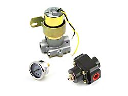 Speedmaster Electric Fuel Pump, Gauge and Regulator Combo Kit; Black; 110 GPH (Universal; Some Adaptation May Be Required)