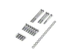 Speedmaster Ford 289/302/351 Windsor Water Pump and Timing Cover Bolt Kit; Polished 