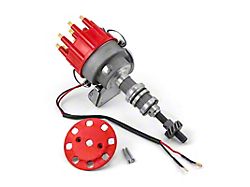 Speedmaster Ford 351 Cleveland 7000 Series Ready to Run Distributor; Red (Universal; Some Adaptation May Be Required)