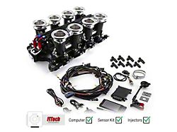 Speedmaster Ford 460 Downdraft and FiTech Ultra EFI Fuel Injection System; Black (Universal; Some Adaptation May Be Required)