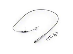 Speedmaster GM TH350 Transmission Stainless Steel Braided Kickdown Cable Kit; 56-Inch (Universal; Some Adaptation May Be Required)