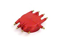 Speedmaster Male/HEI Screw-Down Flathead Crab Distributor Cap; Red (Universal; Some Adaptation May Be Required)