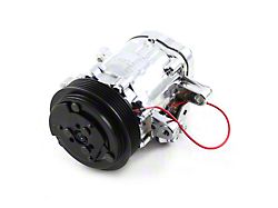 Speedmaster Sanden 7176 Serpentine Belt Small Body A/C Compressor; Chrome (Universal; Some Adaptation May Be Required)