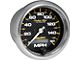 Speedometer,120 MPH,3-3/8,Carbon Fiber,AutoMeter