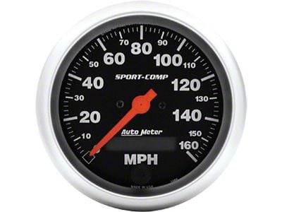 Speedometer,160 MPH, 3-3/8,Sports Comp,AutoMeter,64-72