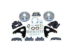 SSBC-USA Front Power Drum to Disc Brake Conversion Kit with Vented Rotors; Zinc Calipers (66-75 Bronco)