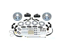 SSBC-USA Standard Rear Disc Brake Conversion Kit with Built-In Parking Brake Assembly and Vented Rotors for Ford Torino/New Style Big Bearing Flange; Zinc Calipers (63-70 Comet, Falcon)
