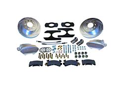 SSBC-USA Sport R1 Rear Disc Brake Conversion Kit with Built-In Parking Brake Assembly and Vented Rotors for Ford 9-Inch Torino/New Style Big Bearing; Zinc Calipers (64-66 Ranchero)