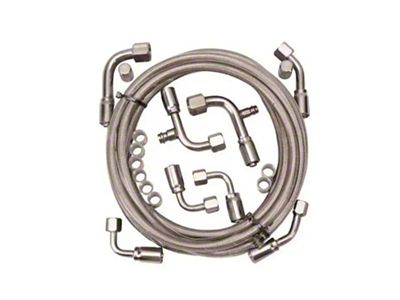 Stainless Steel Braided A/C Hose Kit With A verticle O-Ring Compressor