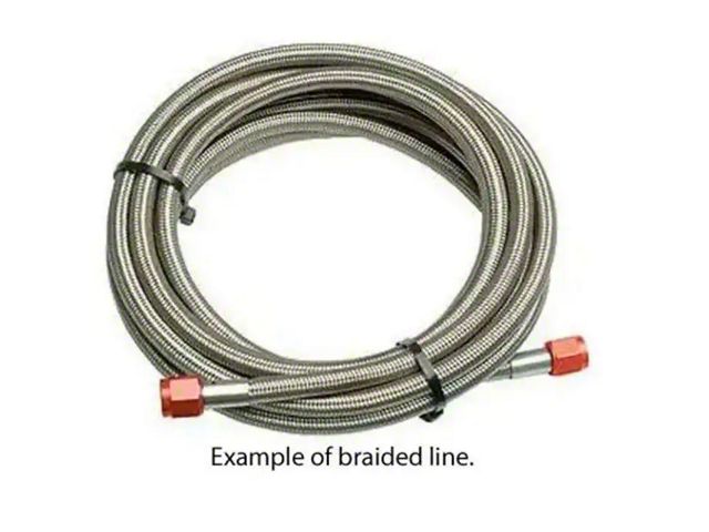 Stainless Steel braided lines with Teflon core -3 x 7 Red