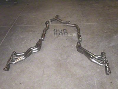 Stainless Works 1-3/4-Inch Long Tube Headers with Catted Y-Pipe; Factory Connect (94-95 5.7L Firebird)