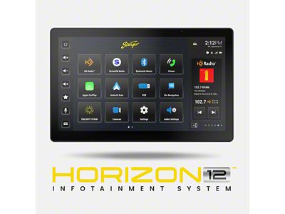 Stinger Electronics HORIZON12 Universal 12.80-Inch Infotainment Radio (Universal; Some Adaptation May Be Required)
