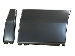 Front Fender Lower Rear Repair Panel with Brace; Passenger Side (1969 Camaro)