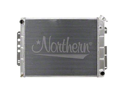 Muscle Car Aluminum Radiator for LS Conversion; 25-7/8 x 18-1/2 x 3-1/8 (67-69 Camaro w/ Manual Transmission)