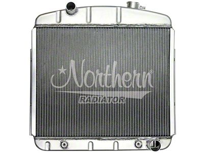 Muscle Car Aluminum Radiator; 17-1/8 x 21-1/8 x 3-1/8 (1957 I6/Big Block V8 Bel Air)
