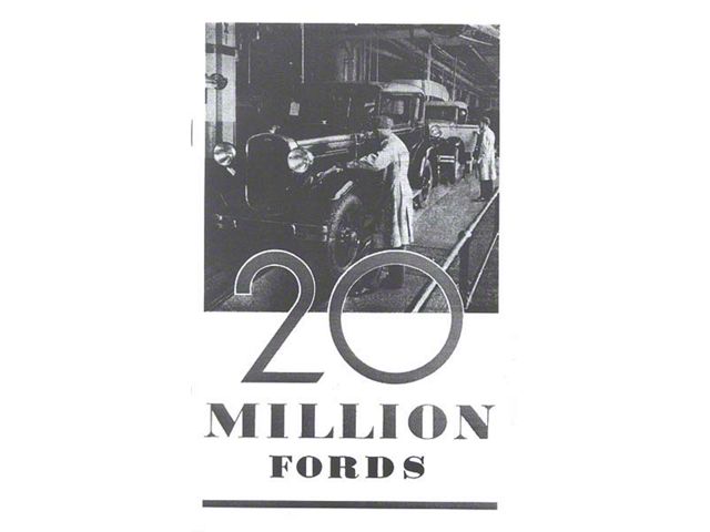 Story of the 20 Million Fords from 1903-1931, Brochure, 6 pages