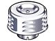 Air Cleaner/ Louvered/ Chrome/ 2-5/16 Throat (Will only fit a 1 barrel carburetor)