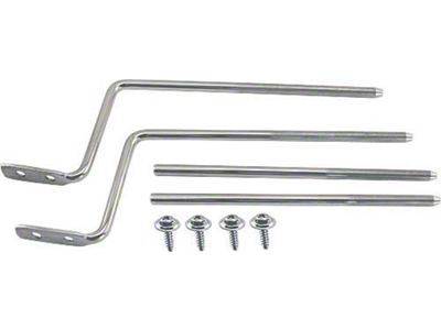 Sun Visor Rod Set - Polished Stainless Steel