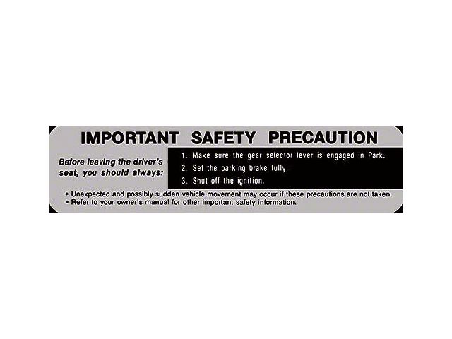 66-69 Icd S-visor Safety Preca