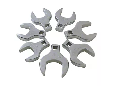 Sunex 1/2-Inch Drive Polished Jumbo Metric Crowfoot Wrench Set; 7-Piece