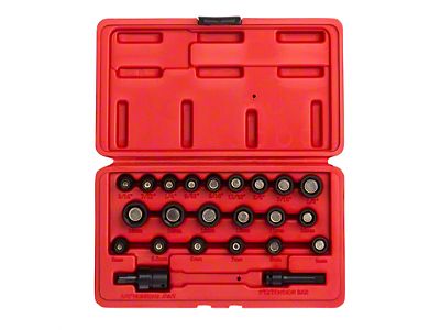 Sunex 1/4-Inch Drive Metric/SAE Master Impact Socket Set; 6-Point 23-Piece