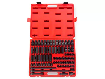 Sunex 3/8-Inch Drive Metric/SAE Master Impact Socket Set; 80-Piece