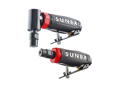 Sunex Mini Right Angle and Straight Die Grinders; Pair