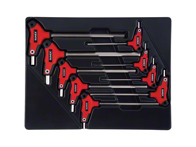 Sunex T Handle SAE Hex Key Set; 9-Piece