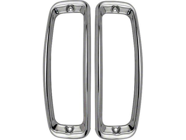 Tail Light Bezels - Polished Stainless Steel