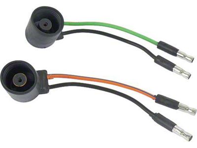 Tail Light Extension Wires - Green and Orange Left Side Pigtails - Blue and Orange Right Side Pigtails