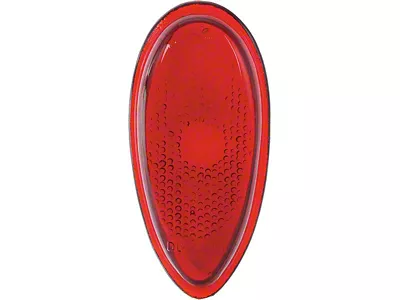 Tail Light Glass Lens - Red - Ford Passenger