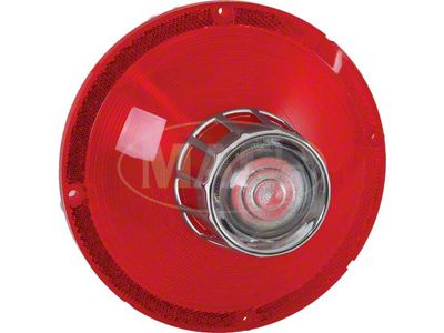 Tail Light Lens - With Backup Lens - Bright Accent On Lens - Ford Except 500 & 500XL
