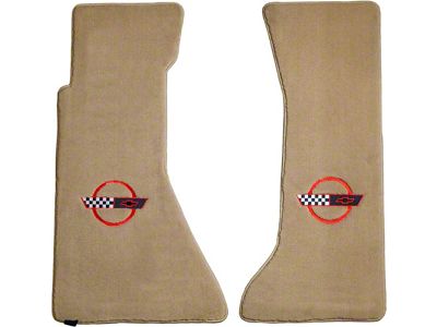 Mat,Flr Vel Tan W/Red Emblem,91-94