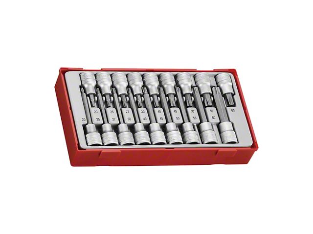 Teng Tools Universal EK 1/2-Inch Drive Internal Torx TX Bit Socket Set ...