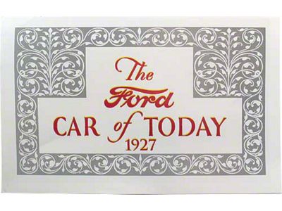 1927 Ford Car Foldout Sales Brochure