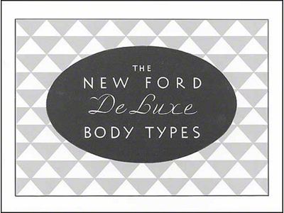1931 Ford Passenger Deluxe Models Sales Brochure