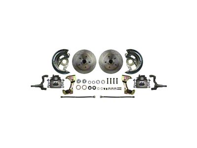 The Right Stuff Detailing Street Series At The Wheel Front Disc Brake Conversion Kit; Natural Calipers (67-69 Camaro)
