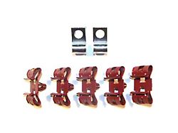 The Right Stuff Detailing Fuel Line Clip Set; 3/8-Inch (67-68 Camaro)