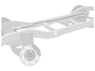 The Right Stuff Detailing Pre-Bent 1/4-Inch Fuel Return Line; Stainless Steel (74-75 Camaro)