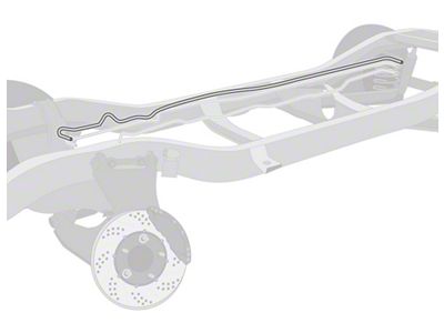 The Right Stuff Detailing Pre-Bent 3/8-Inch Fuel Return Line; Stainless Steel (74-75 Camaro)
