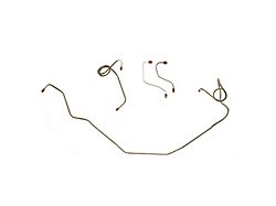 The Right Stuff Detailing Pre-Bent Brake Line Kit; OE Steel (71-79 Camaro w/ Front Power Disc Brakes)