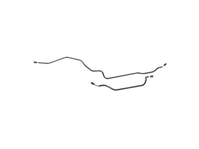 The Right Stuff Detailing Pre-Bent Rear Axle Brake Line Kit; OE Steel (75-81 Camaro w/o F41 Suspension)
