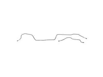 The Right Stuff Detailing Pre-Bent Rear Axle Brake Line Kit; OE Steel (75-81 Camaro w/ F41 Suspension)