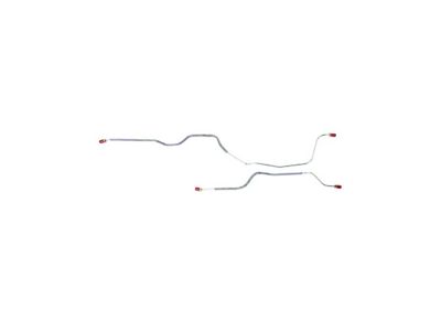 The Right Stuff Detailing Pre-Bent Rear Axle Brake Line Kit; OE Steel (86-92 Camaro w/ Heavy Duty Rear Disc Brakes)