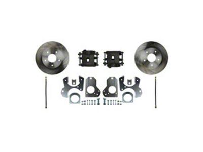 The Right Stuff Detailing Street Series Rear Disc Brake Conversion Kit; Red Calipers (82-92 Camaro w/ 10-Bolt Rear End)